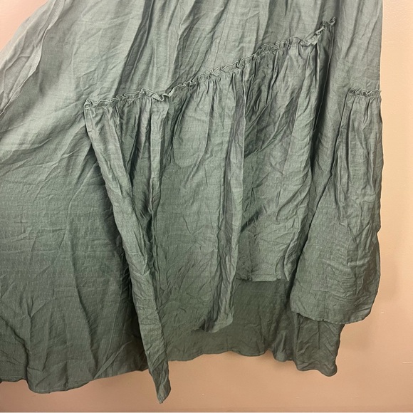 Scarlet Darkness Green Maxi Skirt Renaissance Women's XL - Picture 3 of 12